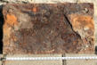 Eisenplatte als obere Kanalabdeckung, siehe auch Abbildung und Fotos unten, März 2014