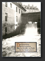 Blick von der Kanalgasse Richtung Annenstraße/Annenkirche 1937,links die Hofmühle, recht die Bäckermühle