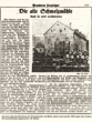 Die alte Schmelzmühle, Artikel aus Dresdner Anzeiger 1902