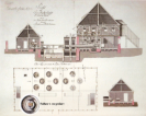 Profil der Kurfürstlich-Sächsischen Pulvermühle nebs den Pulver-Körn-Maschinenhaus, Räder und Flutgerinne, Landesamt für Denkmalpflege Sachsen, Plansammlung               