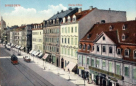 Rechts das Wohngebäude der Nudelmühle Ostraallee 6, Postkarte 1910