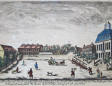 Glashütte am Ende der Ostra-Allee stadtauswärts, um 1760