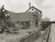 Gelände der Walkmühle mit Mühlgraben 1930, stadtwärts