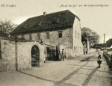 Altes Dresden: Gasthaus "Neue Sorge" am Weißeritzmühlgraben im Jahre 1906, Blick flussaufwärts zur Spiegelschleife